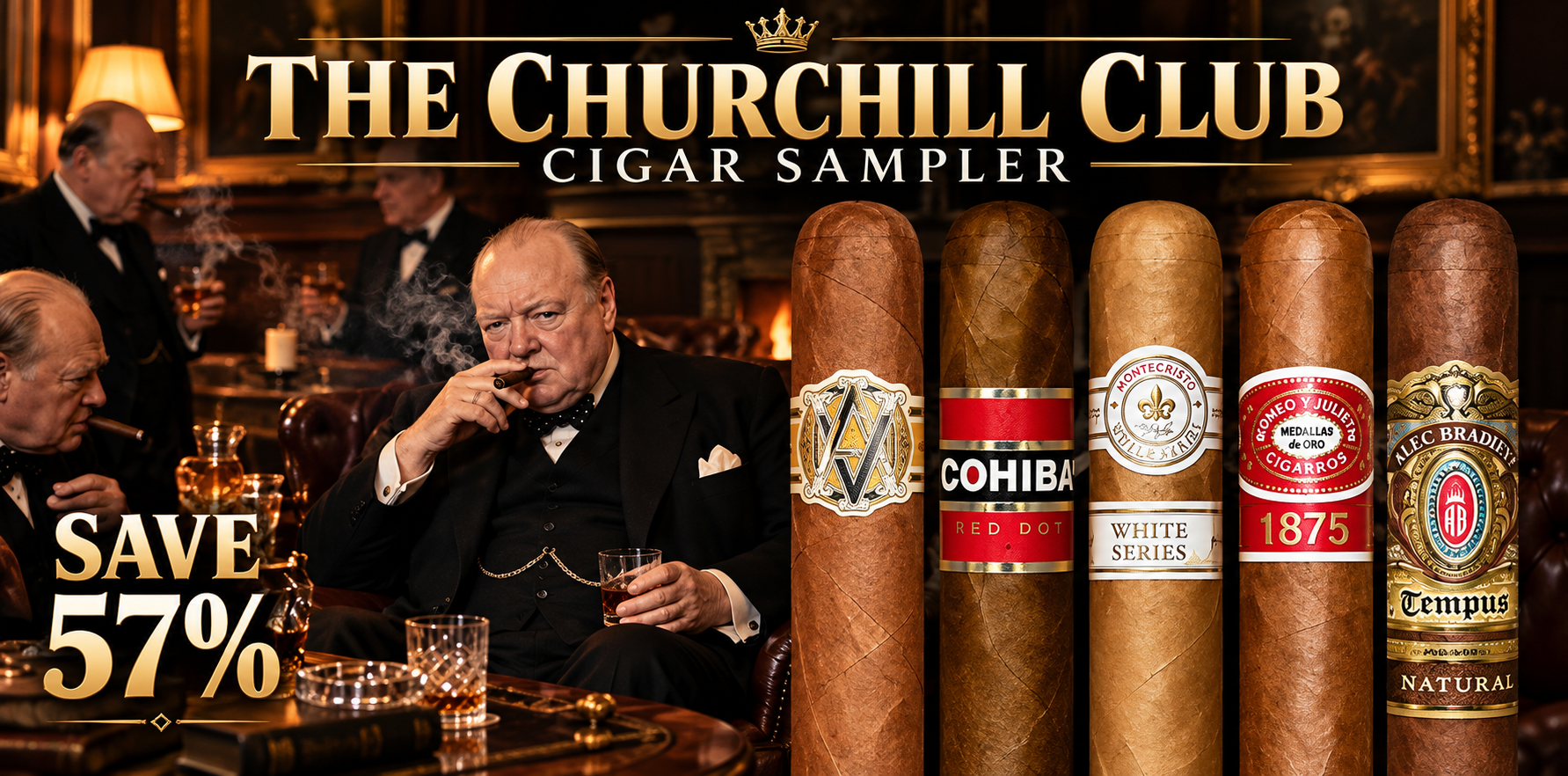 The Churchill Club Cigar Sampler holiday gift