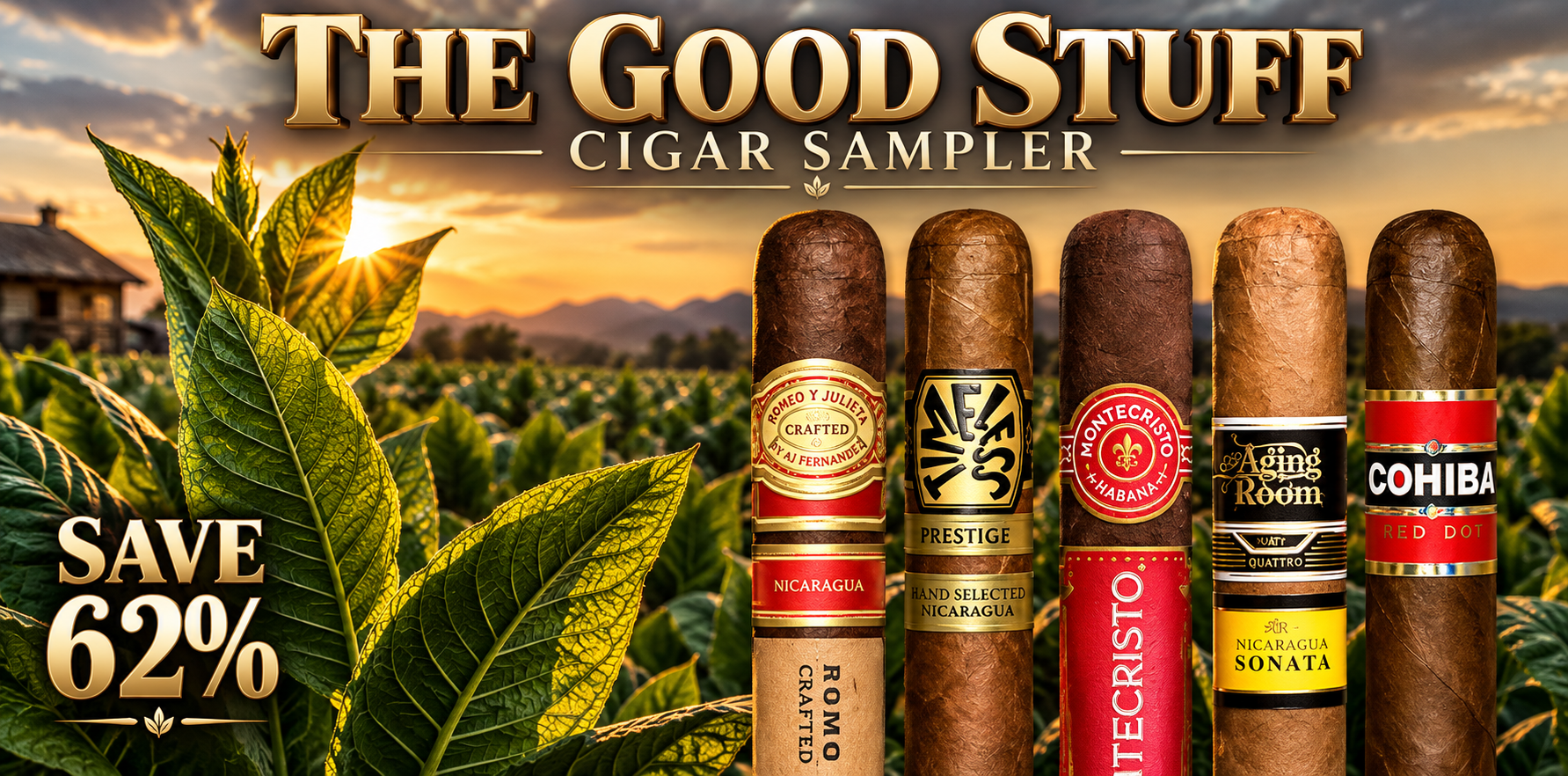 The Good Stuff Cigar Sampler premium cigar holiday gift