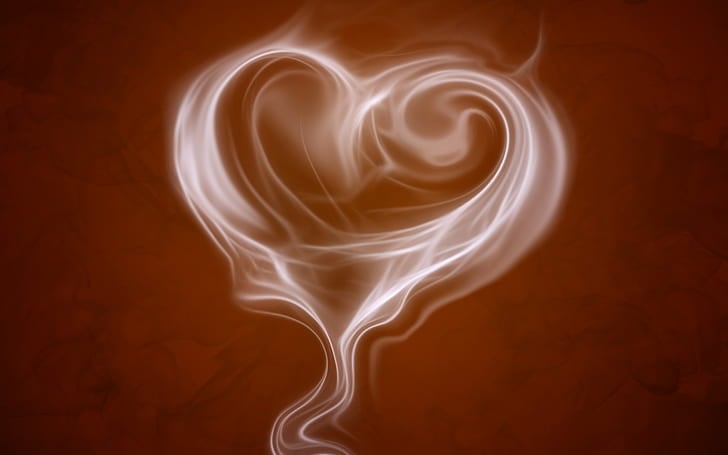 smoke heart shape surface wallpaper preview