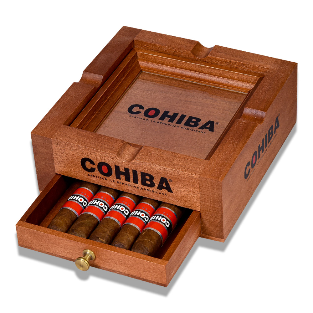 Add a BONUS BUY! Cohiba Wood Ashtray with Cigars ($170.00 value) for only $50.00 with box purchase of participating brands of Cohiba
*boxes 15 cigars or more, while supplies last