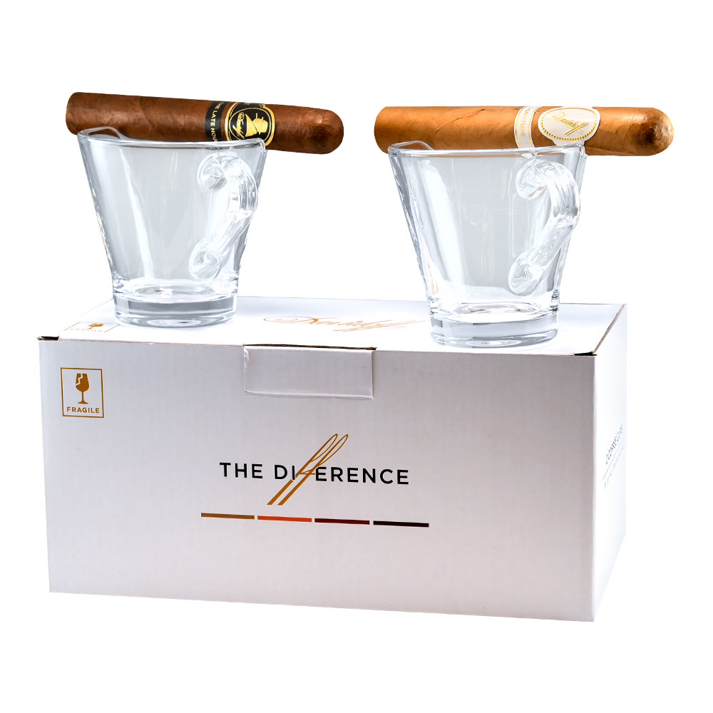 Add a Davidoff Coffee Cup Set ($85.00 value) for only $6.99 with box purchase of participating brands of Davidoff
*boxes 20 cigars or more, boxes of $250 or higher, while supplies last, cigars for display only