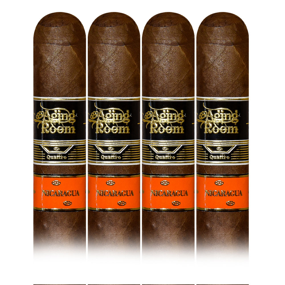 Add an Aging Room Quattro Nicaragua Fresh Pack Vibrato 4 pack ($50.40 value) for only $4.99 with box purchase of participating brands of Aging Room
*boxes 20 cigars or more, while supplies last