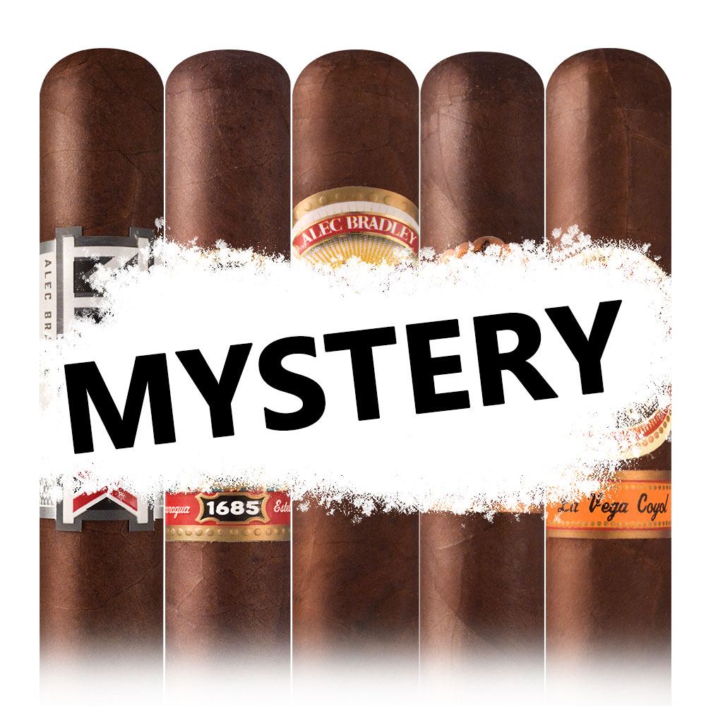 Add an Alec Bradley 5 Cigar Mystery Sampler ($40.00 value) for only $4.99 with box purchase of participating brands of Alec Bradley
*boxes 20 cigars or more, while supplies last