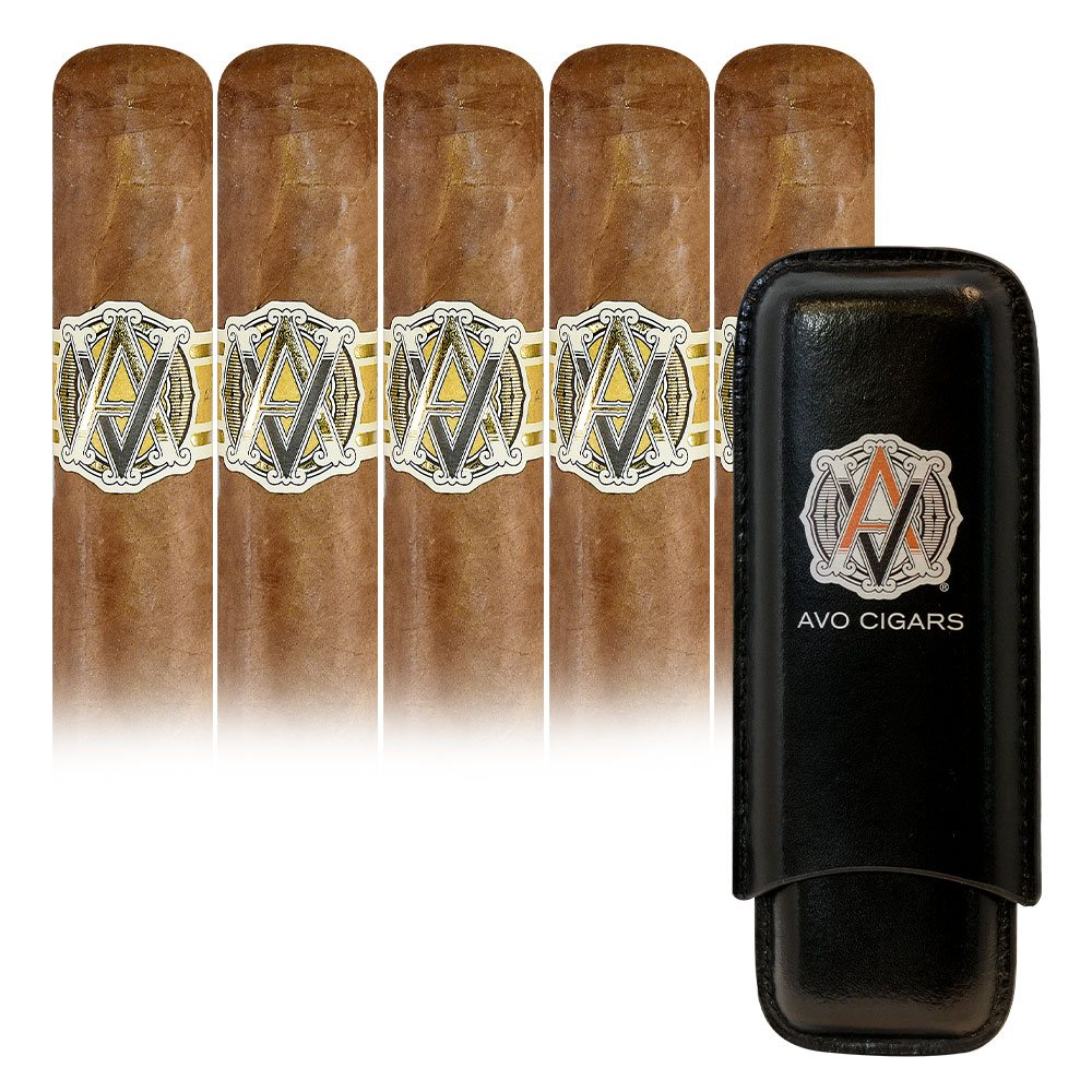 Add an Avo Classic 5 pack and Black Leather Cigar Case ($84.00 value) for only $4.99 with box purchase of participating brands of Avo
*boxes 20 cigars or more, while supplies last