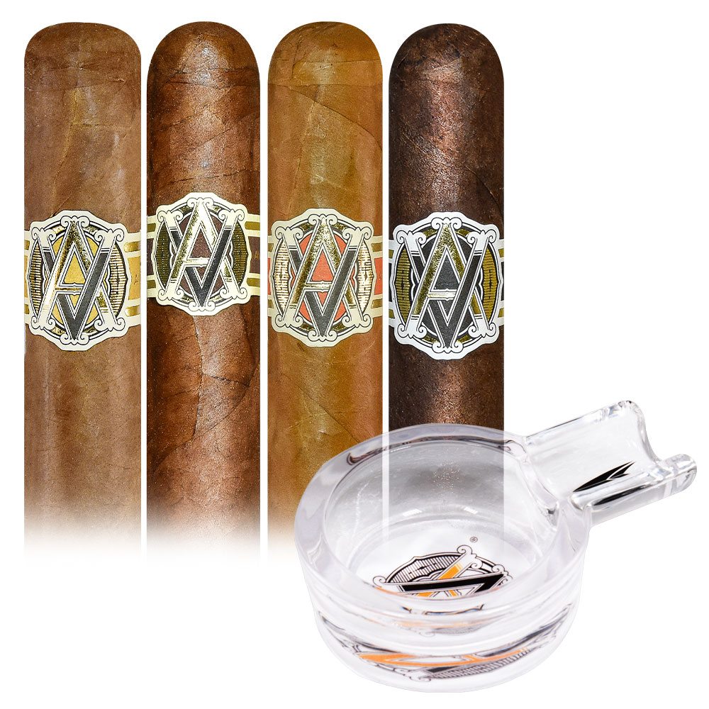 Add an Avo Core Sampler and Single Stick Ashtray ($62.20 value) for only $4.99 with box purchase of participating brands of Avo
*boxes 20 cigars or more, while supplies last