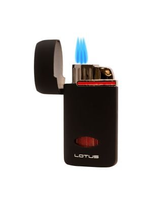 Lotus Matrix Triple Torch Lighter with Punch