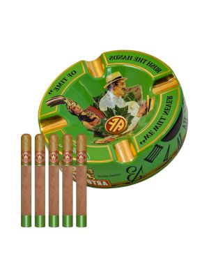 Arturo Fuente Double Chateau Hand Of Time Green Ashtray Gift Set 