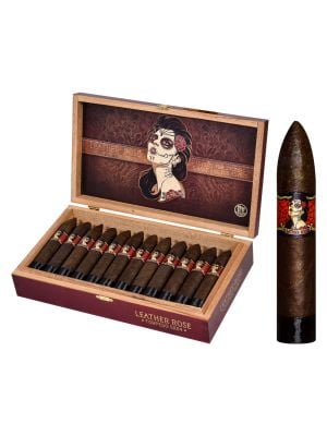 Deadwood by Drew Estate Leather Rose Torpedo