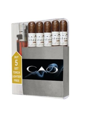 CAO Pilon Robusto Cigar Collection With Lighter