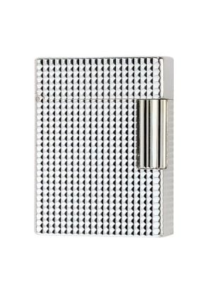 St Dupont Lighter Flat Square Silver