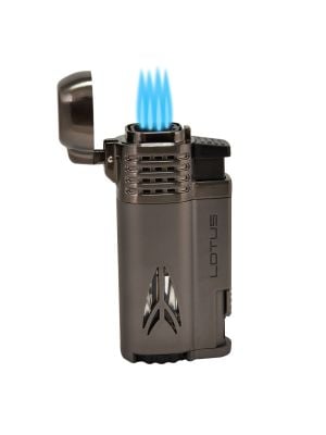 Lotus Defiant Quad Torch Lighter with Punch