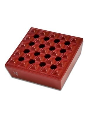 HF Melamine Grid Ashtray Red