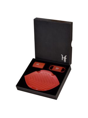 HF Cigar Accessories Gift Set Red
