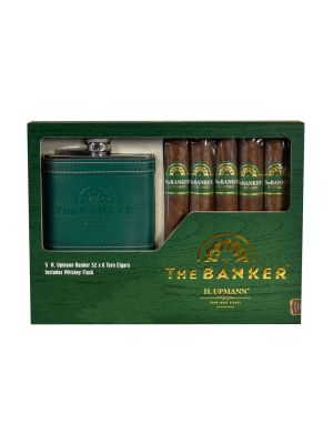 H Upmann The Banker Gift Set with Flask
