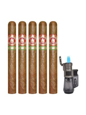 Arturo Fuente 858 with Torch Lighter