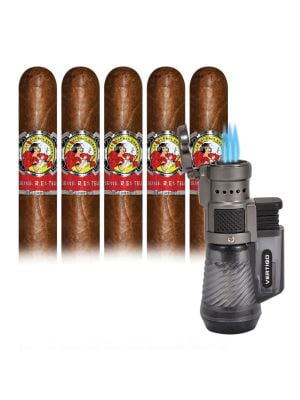 La Gloria Serie R Esteli Natural 6x52 Cigars Plus Cigar Lighter