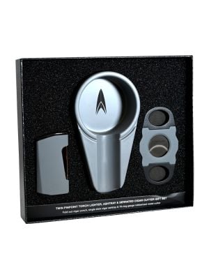 Lotus Ashtray Gift Set with Chroma Lighter and Marathon Cutter
