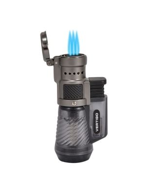 Vertigo Cyclone Triple Torch Lighter Charcoal