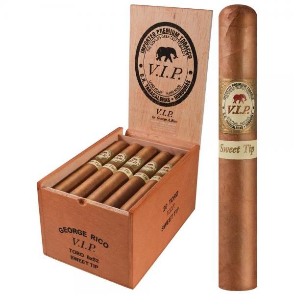 vip tobacco George Rico Vip Toro Sweet Tip Natural
