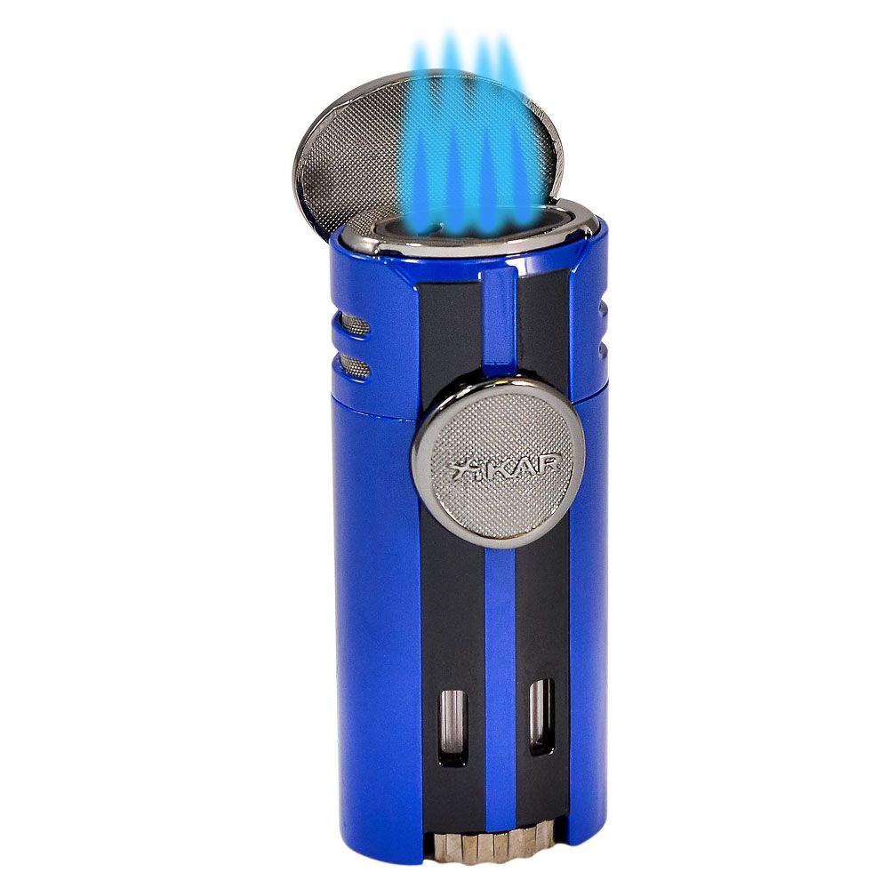 id 4 cigarette lighter Xikar HP4 Quad Torch Lighter Blue id 4 cigarette lighter Xikar HP4 Quad Torch Lighter Blue