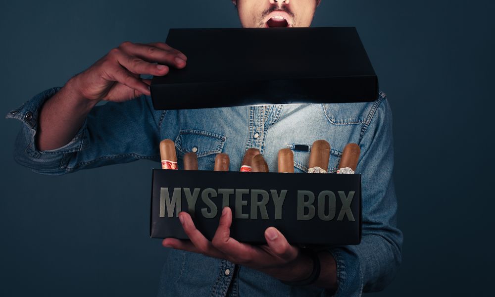cigarette mystery box Mike's Cigars Smoking Mystery Box