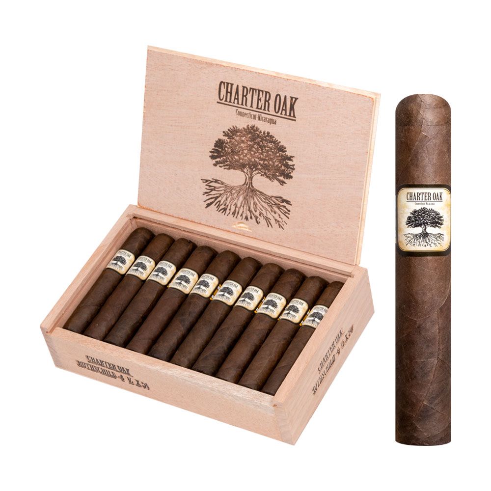 Charter Oak Connecticut Broadleaf Maduro Rothschild - M