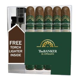 H Upmann The Banker Annuity with Lighter NATURAL box of 5