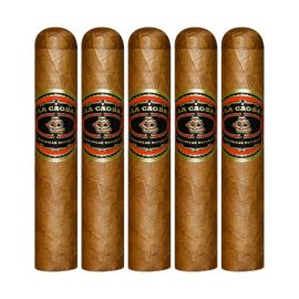 La Caoba Extra Robusto Natural pack of 5