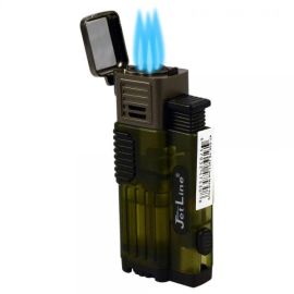 Jetline Gotham Lite Triple Torch Lighter with Punch Green each