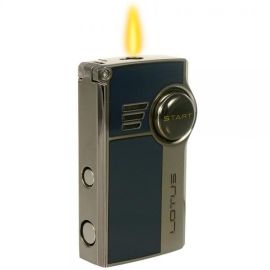 Lotus Genesis Double Torch Lighter with Punch Blue each