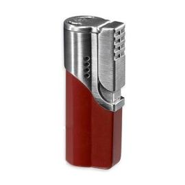 Cigar Savor Lighter Tri Flame Red each