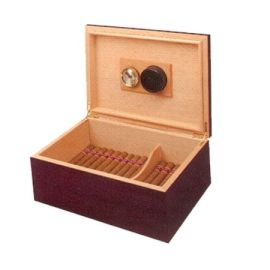 Rosewood Humidor With Cigars each