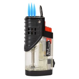 Jetline Patriot Triple Torch Lighter with Punch Red each