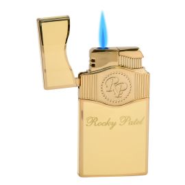 Rocky Patel Lighter Vintage Single Torch Flame Cream And Gold each