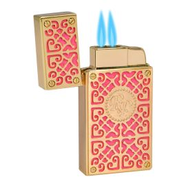 Rocky Patel Lighter Burn Double Torch Pink And Gold each