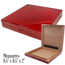 Lacquer Travel Humidor Red single