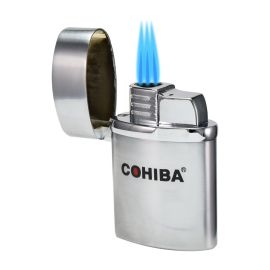 Cohiba T3 Triple Torch Lighter Silver each