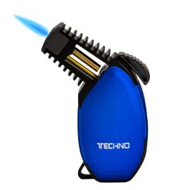 Techno Torch Rubber Slant Torch Lighter Black Blue each
