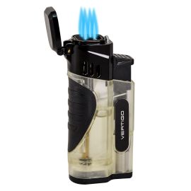 Vertigo Stinger Quad Torch Lighter with Punch Clear each