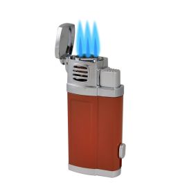 Brilliance Triple Torch Lighter with Punch Red each