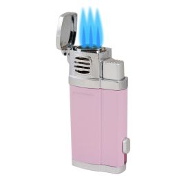 Brilliance Triple Torch Lighter with Punch Light Pink each