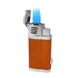 Brilliance Triple Torch Lighter with Punch Light Brown each