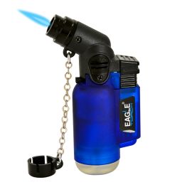 Eagle Angle Single Torch Lighter Blue each