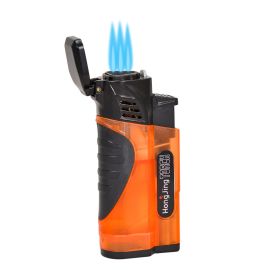 Gunmetal Top Torch Lighter With Punch Orange each