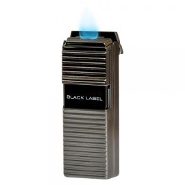 Black Label El Presidente Flat Flame Lighter Gunmetal each