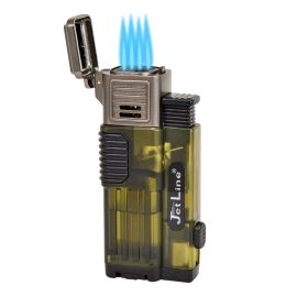 Jetline Gotham Lite Quad Torch Lighter with Punch Green each