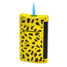 St Dupont Lighter Minijet Black and Yellow Leopard each