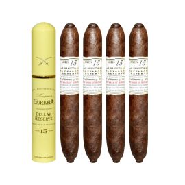 Gurkha Cellar Reserve 15 Year Hedonism Tubo - grand rothschild Natural pack of 5
