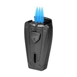 Lotus Fusion Triple Torch Lighter with Punch Gunmetal each