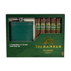 H Upmann The Banker Gift Set with Flask Natural box of 5